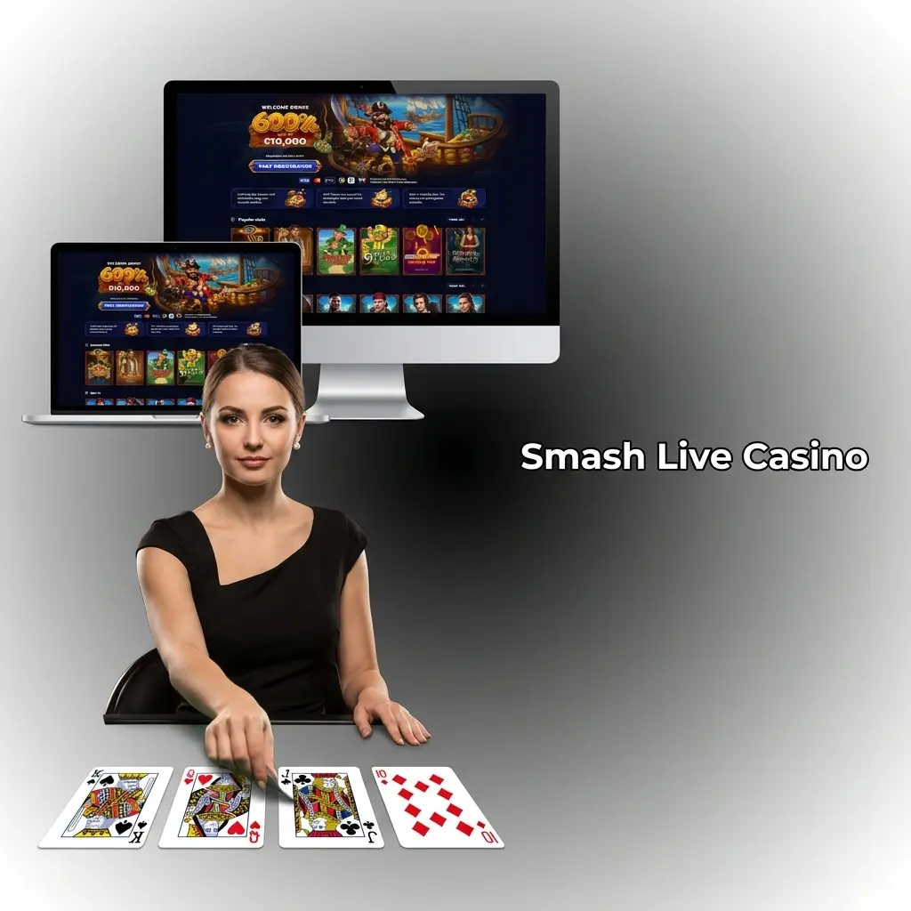 HD live casino games at Smash Casino with professional dealers, roulette, blackjack, baccarat, and game shows streamed live
