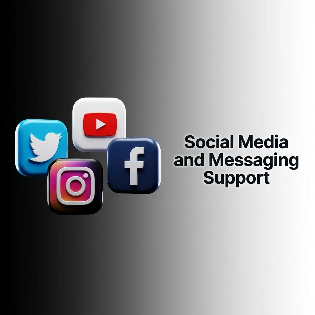 Smash support social media and messaging platforms for general queries, promotions, and service updates via official channels